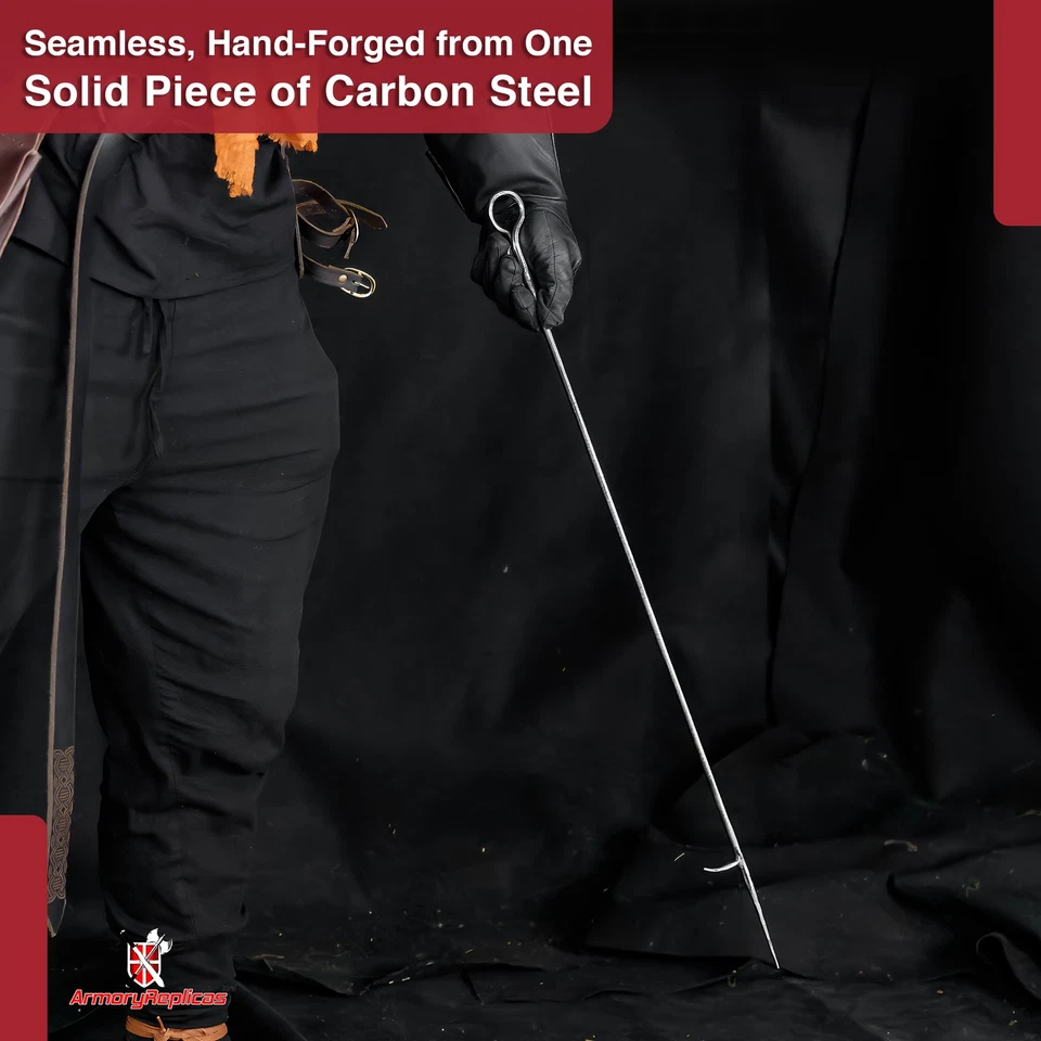 Herramienta de chimenea de hierro forjada a mano de alta resistencia para estufa de leña y fogatas Foto 4 de 4