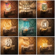 Wax Melt Oil Burner Warmer Plug In Ceramic Lamp Night Light Electric Aroma LED