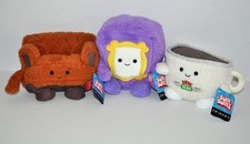 Russ Bum Bumz Friends TV Series Plush Lot of 3 Couch, Mug, Picture Frame NWT