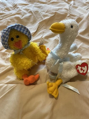 Ty Beanie Babies Lot of 2 duck& goose 1990s Vintage Collectible