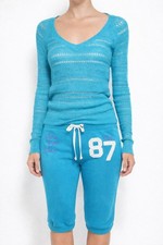 Aeropostale XS Outfit Set Turquoise Knit Swea...
