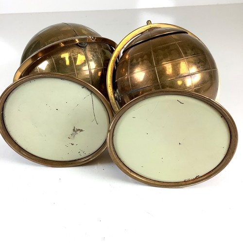 Vintage MCM Art Deco Messing Kugel Ständer Zigarettenspender Halter & Aschenbecher Set - Bild 7 von 7