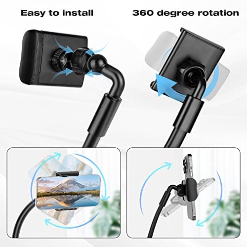 Cell Phone Stand, Neck Cell Phone Holder, Hand Free Flexible Gooseneck Phone - Afbeelding 3 van 7