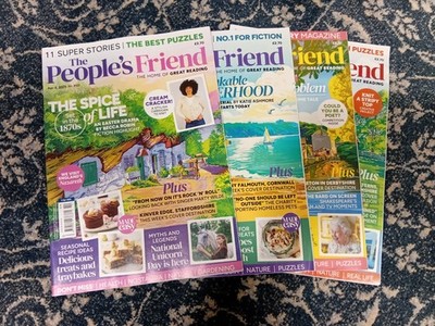 The People's Friend Weekly Magazine Bundle x4 April Issues-Excellent Condition