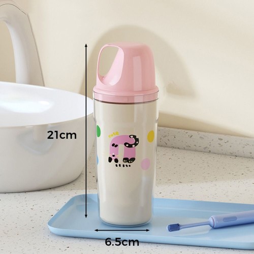 Cartoon Mouthwash Cup Portable Travel Wash Cup Toothpaste Storage Box Camping - Picture 2 of 7