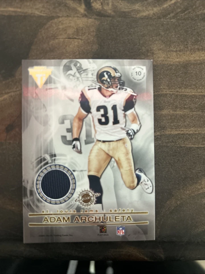 MORGAN / ARCHULETA 2001 PRIVATE STOCK TITANIUM #10 DUAL GAME USED JERSEY AX8355 - Image 2 of 2