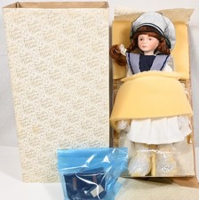 NEW NIB Vintage FRANKLIN MINT HEIRLOOM Porcelain DOLL "KATRINA" Kate