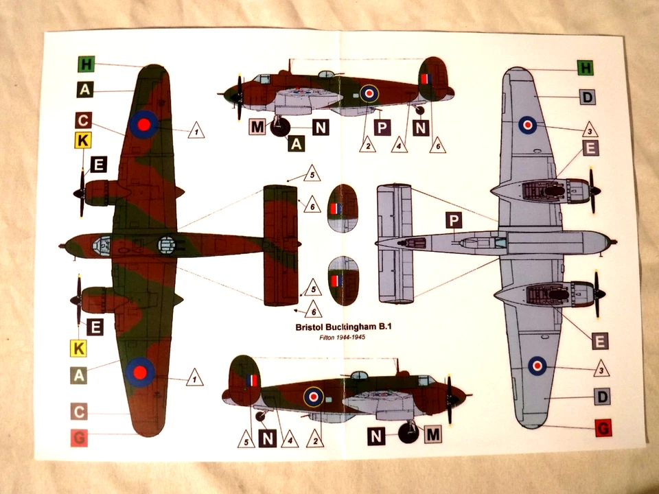 Película de bombardero 1:72 Valom RAF Bristol Buckingham B I, piezas de resina y PE # 72032 Foto 2 de 4