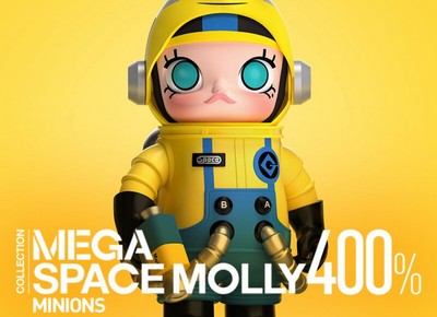 POPMART MEGA SPACE MOLLY 400% MINIONS New Sealed authentic JAPAN
