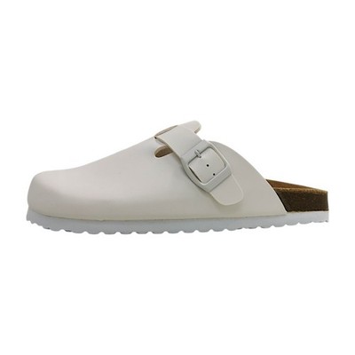 Jane Klain  Damenschuhe Pantoletten Bequem Clogs Weiß Freizeit