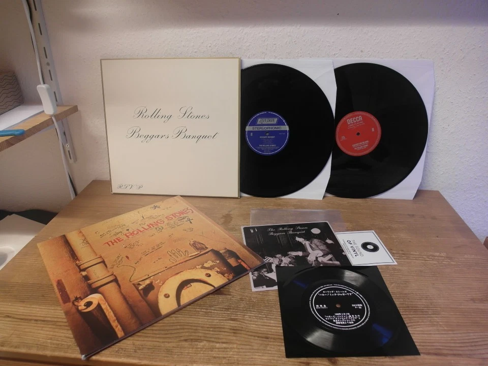 Rolling Stones – Beggars Banquet Vinyl, 12", + Flexi-disc mint- LP Blues Rock, 