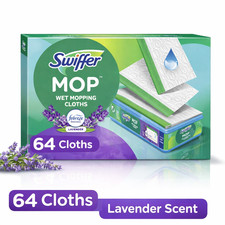 Swiffer Sweeper Wet Mopping Cloth Refills Lavender Scent 64 Count.