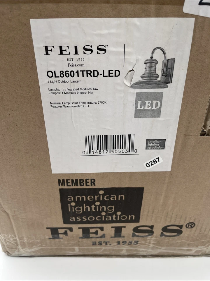 Feiss 1 Light Outdoor Lantern OL86001TRD-LED - Image 2 of 4