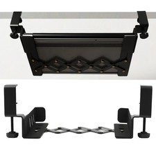 Under Desk Laptop Mount, No Drill Under Desk Shelf Holder, Steel Laptop Holde...