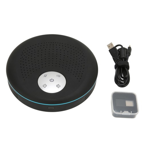 BT Speakerphone Built In HiFi 6 Mics 360° Voice Pickup Conference Mic For Mee DB