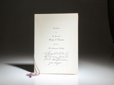 Harry S Truman / Luncheon to The Honorable Harry S Truman Given Signed 1st 1953