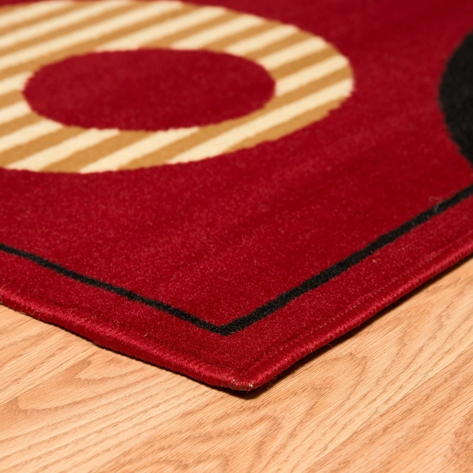 Красный современный небольшой ковер 2x3 United Weavers 851-10430 — около 1 фута 11 дюймов x 3 фута 3 дюйма - Изображение 2 из 3