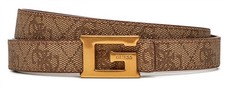 Guess Noreen Adjustable Reversible Pant Belt In Lattee For Womens