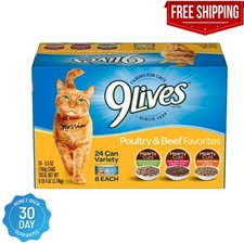 9Lives Poultry And Beef Variety Pack, 5.5 Ounce Can (Pack of 24) 3.35 per gallon