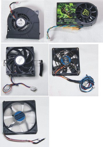 5 Lüfter aus PC und Laptop