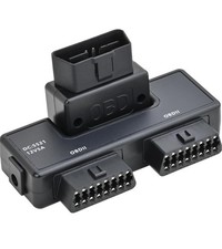 OBD2 Full 16 Pin Male to 2 Female Splitter Converter Extender Supply for All Car