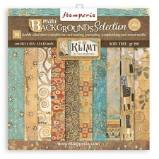 Stamperia Backgrounds Double-Sided Paper Pad 12"X12" 10/Pkg-Klimt