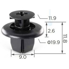 FIT FORD HOLE PLASTIC CAR RETAINER PUSH PIN FIT RIVET FASTENER 5x