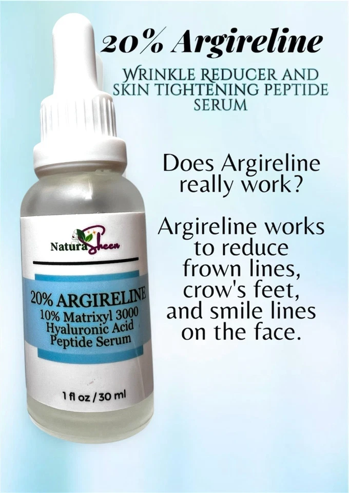 WRINKLE MIRACLE. 20% ARGIRELINE MATRIXYL 3000 VITAMIN C HYALURONIC ACID SERUM - Image 3 of 4