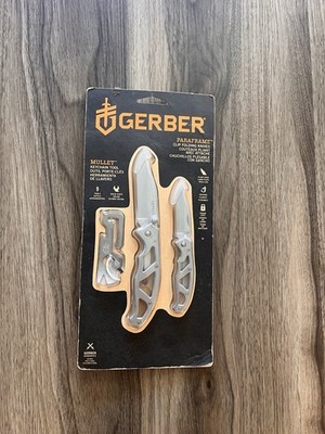 Gerber combo set Paraframe, Paraframe Mini and Mullet keychain tool new in box
