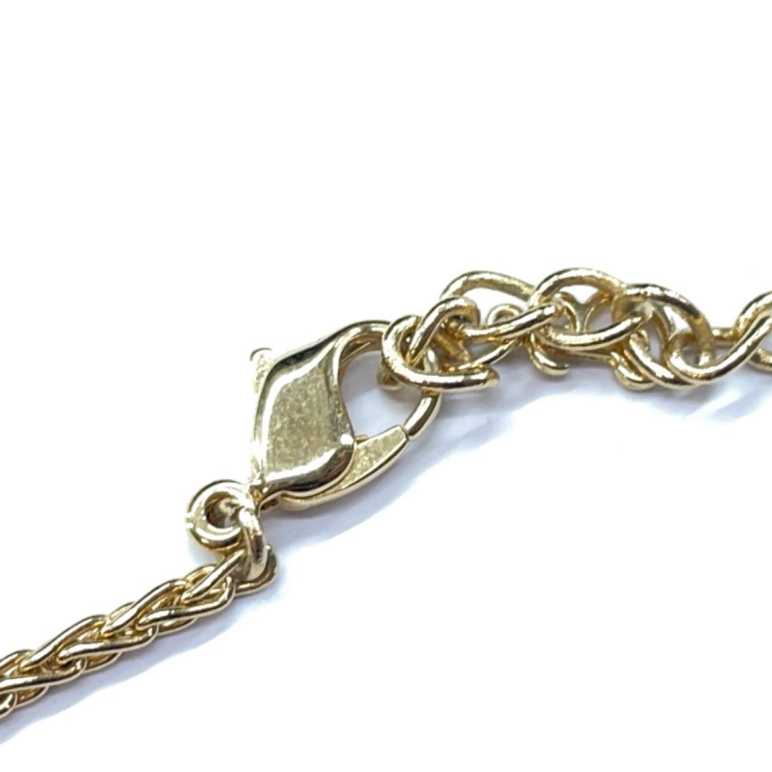 Used Burberry Vintage Gold Color Necklace 9621 Authentic