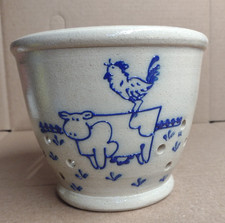 Salmon Falls Stoneware 2024 Berry Bowl With Cow Design