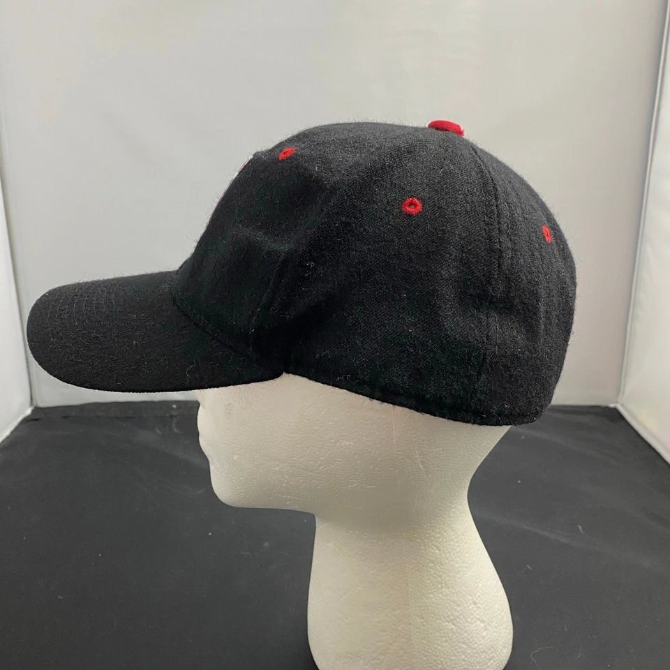 Black IU Hat Indiana University Hoosiers Wool Cap Zephyr 7 1/4 College  - Image 4 of 4