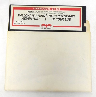 Commodore 64 C64 Spiel -- WILLOW PATTERN/HAPPIEST DAY (Firebird) -- Disk