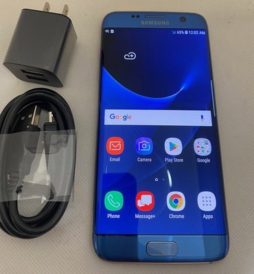 Samsung Galaxy S7 Edge G935U 32GB Unlocked Phone AT&T T-Mobile Very good BLUE A+
