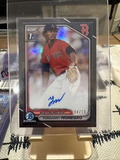 2024 Bowman Chrome Prospect Autograph Yordanny Monegro Black Ref /10