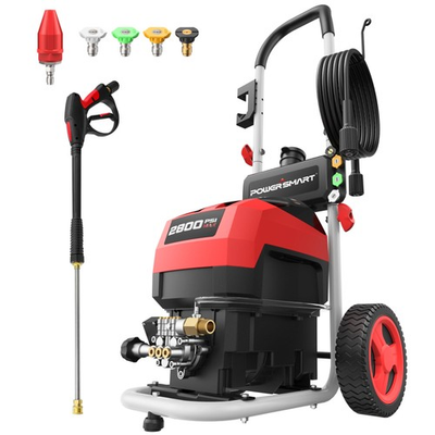#ad Electric Pressure Washer 2800 PSI Max 2.0 GPM 8quot; Wheels 5 Spray Tips and ... $216.54