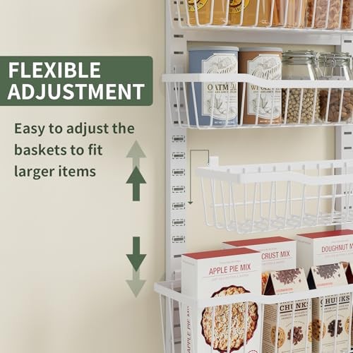 Over The Door Organizer,8-Tier Over The Door Pantry Organizer with Adjustable - Picture 3 of 6