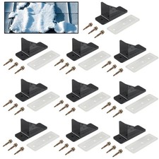 Snow Guards With Seal Gaskets & Screws, Prevents Snow Slide On Metal Roofs 10pcs