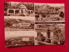 Bad Sulza 1976. Badehaus, Soleschwimmbad u.a. Alte s/w-AK. Frankiert & gelaufen.