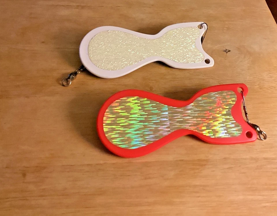 TWO (2) DW SpinDoctors (5 3/4”) 1 ea. Color Glow Blue Holo & Fire Orange Flash - Image 3 of 3