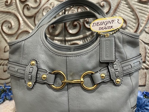 Bolso Hobo COACH Legacy Ergo Cuero Azul Claro Cinturón 17208 ¡EXCELENTE ESTADO USADO! RARO!! 💎💎 - Imagen 4 de 13