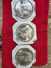 Lot Of 3 1888o Bu Morgan Silver Dollars.  90%. Free Shipping, #E