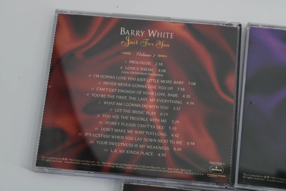 Barry White Just for You 3 CD Set 94112 Foto 2 de 4