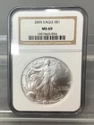 2005 American Silver Eagle - NGC - MS 69