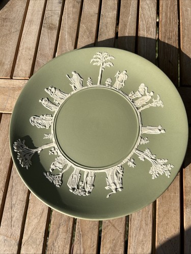 Vintage Wedgwood Green Jasperware 13 Pieces - Picture 19 of 24
