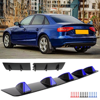 For Audi A4 A6 A3 Q3 Q5 Q7 A5 S5 B8 B8.5 B9.5 Rear Bumper Diffuser Spoiler Lip