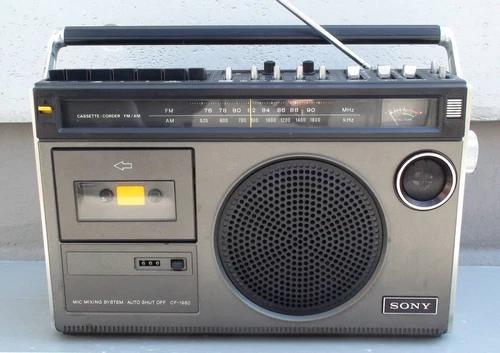 SONY CF-1980 Radio Cassette Recorder Boombox Vintage Japan Serviced FullyWorks