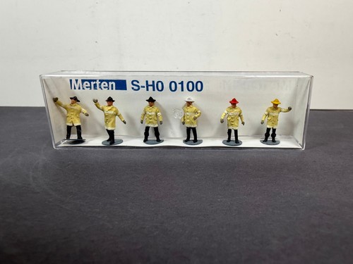 Juego de figuras de tren a escala 1:87 Merten E-R Preiser 0100 Departamento de Bomberos de Estados Unidos HO | Condition: New