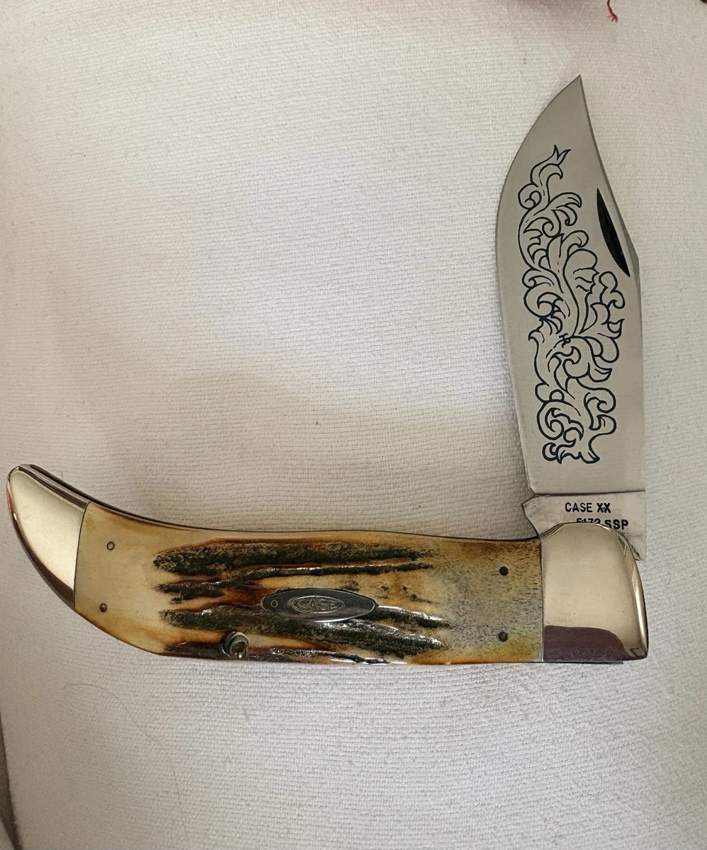 Case XX Stag/Antler Handle Blue Vintage Knives for sale | eBay