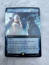 Mint/Near-Mint, English - 1 x MTG Temporal Trespass - Foil - Extended Art Univer